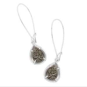 Kendra Scott Dee Earring Silver Drusy